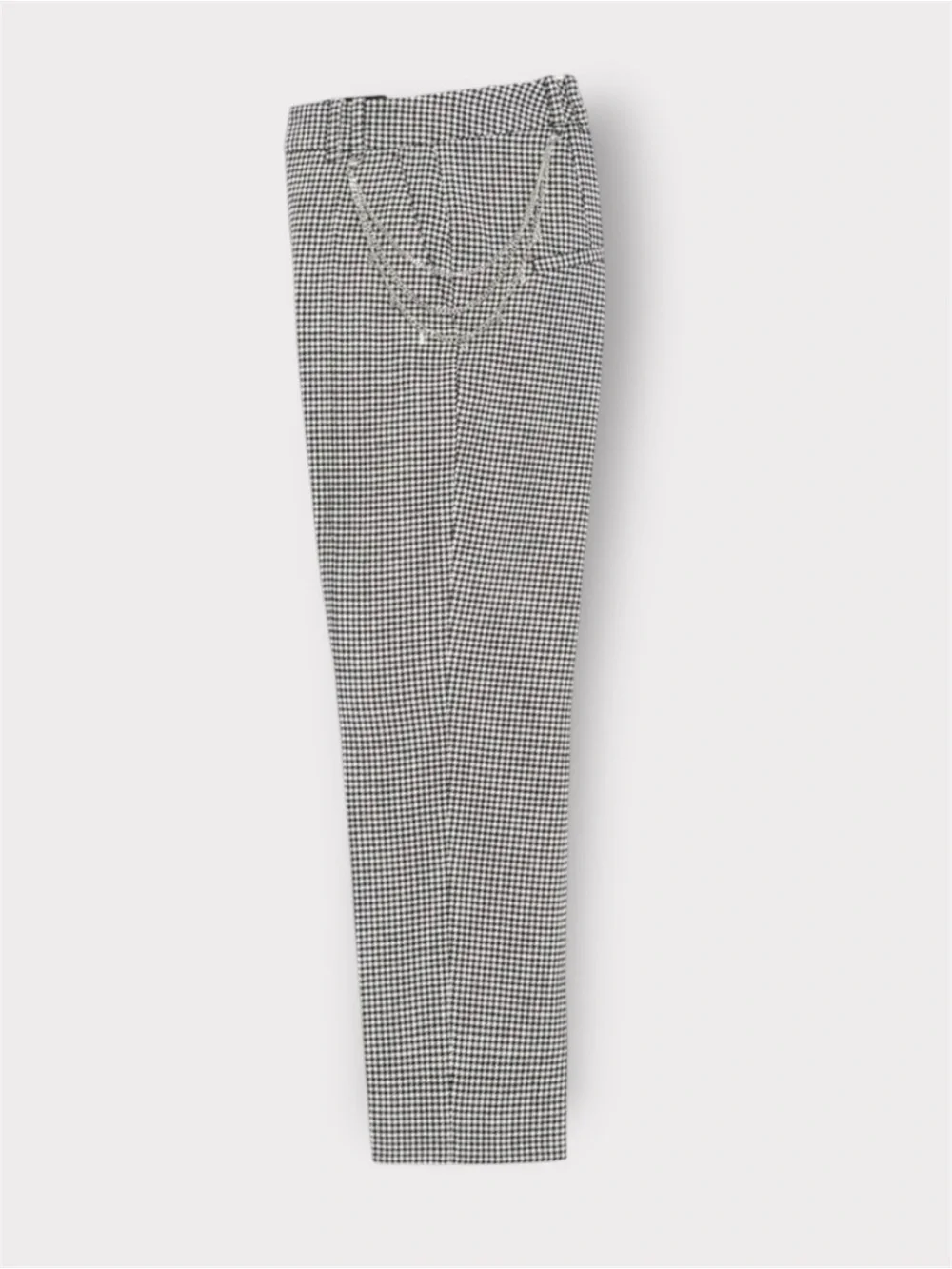 THE KOOPLES French Luxury Paris Houndstooth Chain Detail Trousers — NWT - Picture 3 of 16
